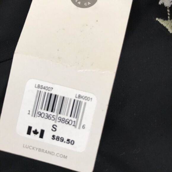 Nwt lucky brand black cold shoulder long sleeve sz S - Picture 4 of 5